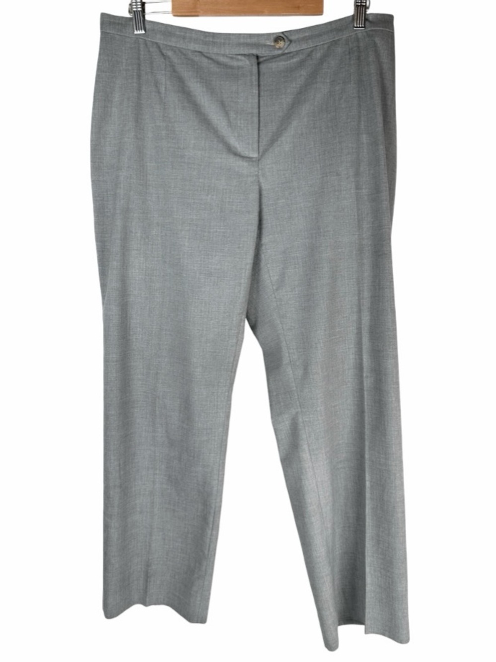 Peserico Light Gray Tailored Straight Leg Italian Trouser Pants IT 50 / US 14